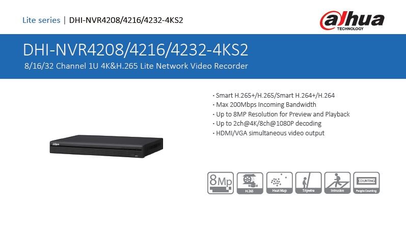 Dahua NVR4216-4KS2