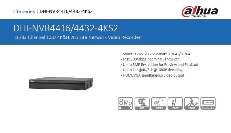 Dahua NVR4416-4KS2