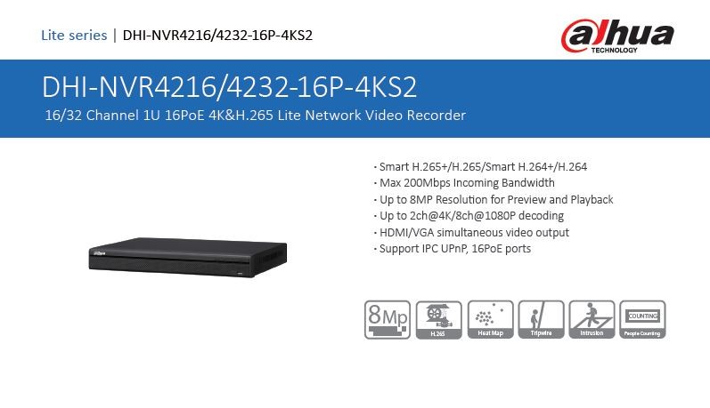 Dahua NVR4232-16P-4KS2
