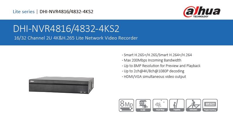 Dahua NVR4832-4KS2