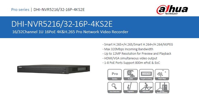 Dahua NVR5232-16P-4KS2E