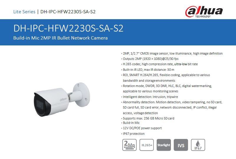 Dahua IPC-HFW2230S-SA
