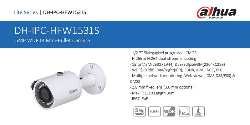 Dahua IPC-HDW1531S