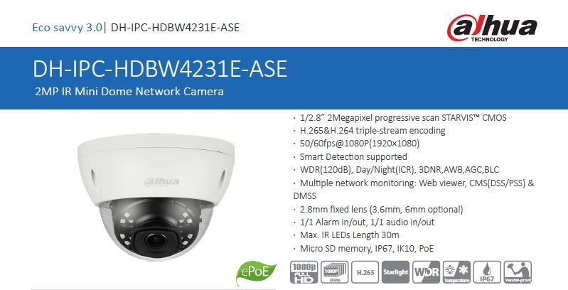 Dahua IPC-HDBW4231E-ASE