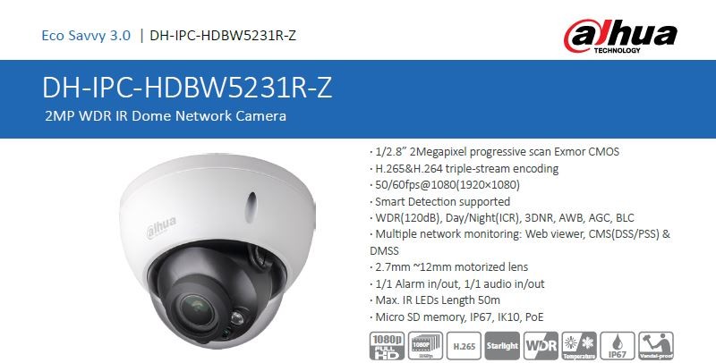 Dahua IPC-HDBW5231R-Z