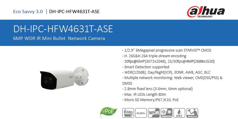 Dahua IPC-HFW4631T-ASE