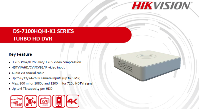 DVR DS-7104HQHI-K1(S)