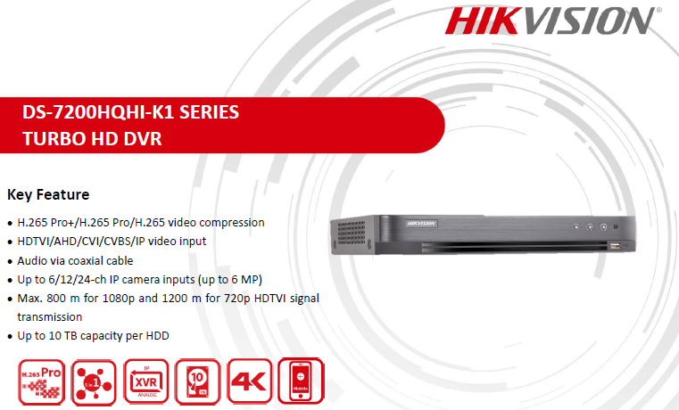 DVR DS-7208HQHI-K1