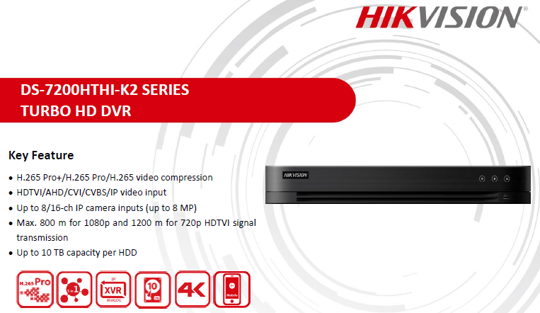 DVR DS-7208HTHI-K2