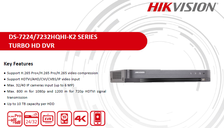 DVR DS-7232HQHI-K2