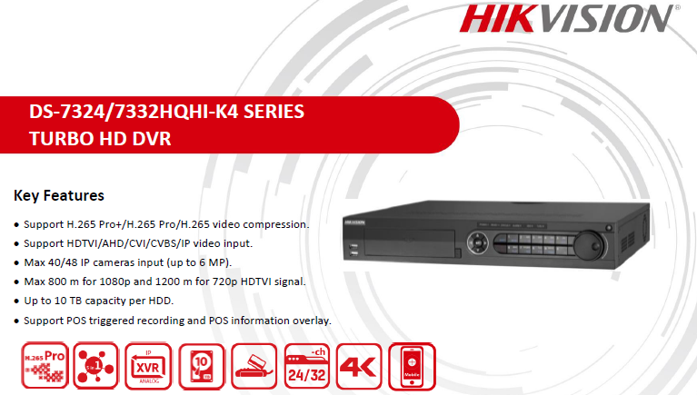 DVR DS-7332HQHI-K4