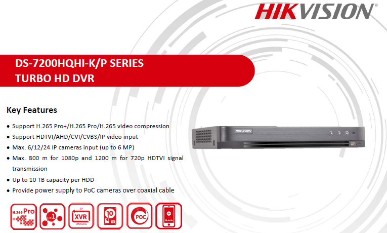 DVR DS-7216HQHI-K2-P