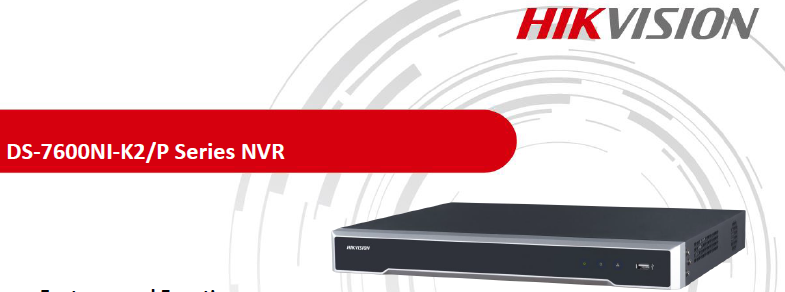 NVR DS-7608NI-K2/8P
