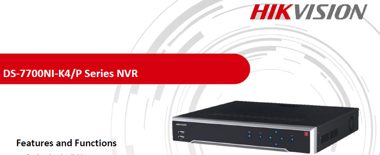 NVR DS-7716NI-K4/16P