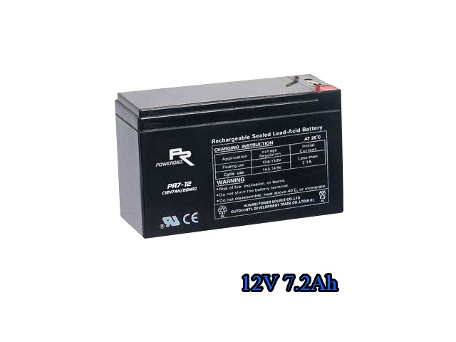 แบตเตอรี่ 12V. 7.2Ah