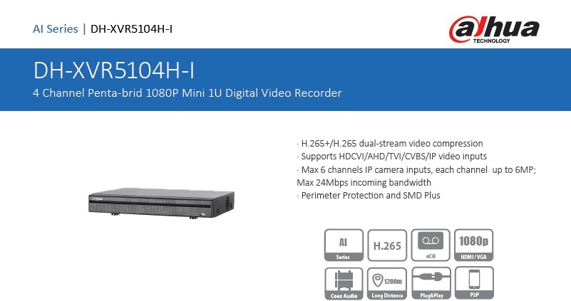 Dahua DH-XVR5104H-I