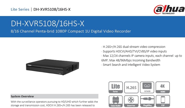 Dahua DH-XVR5108HS-X