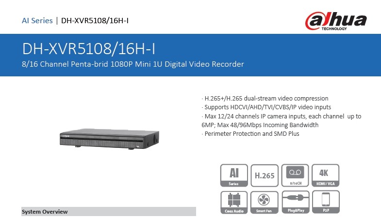 Dahua DH-XVR5108H-I