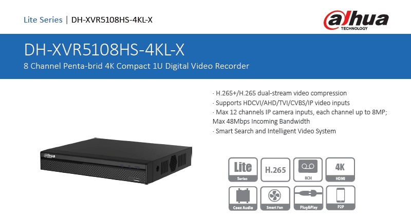 Dahua DH-XVR5108H-4KL-X