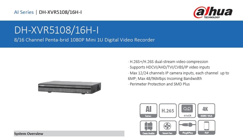 Dahua DH-XVR5116H-I