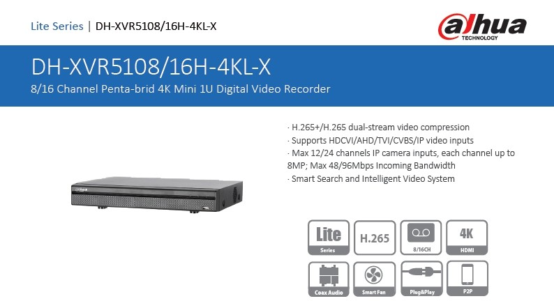 dahua DH-XVR5116H-4KL-X