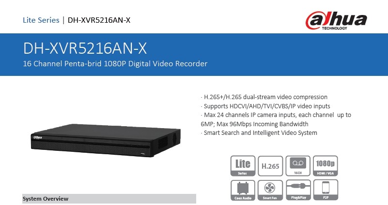 Dahua DH-XVR5216AN-X