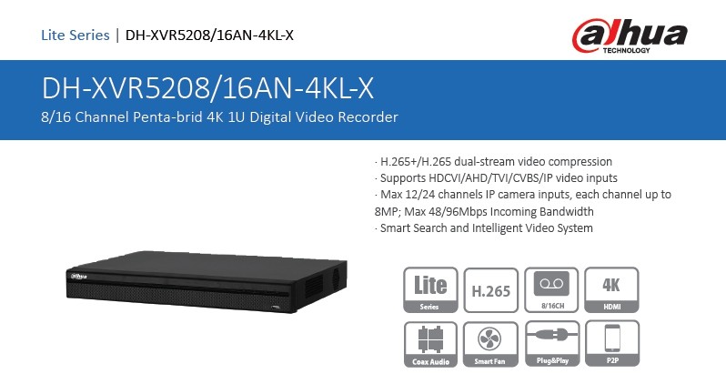 Dahua HD-XVR5216AN-4KL-X