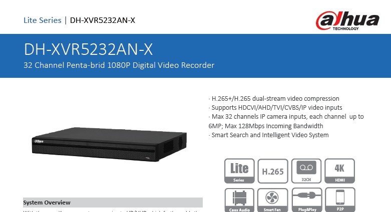 Dahua DH-XVR5232AN-X