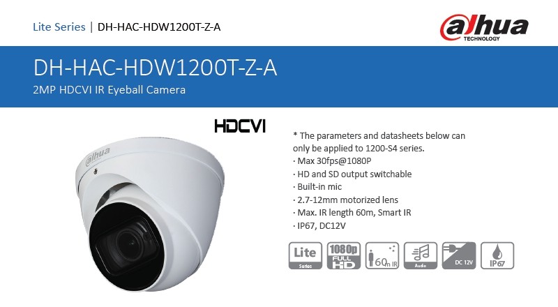Dahua HAC-HDW1200T-Z-A