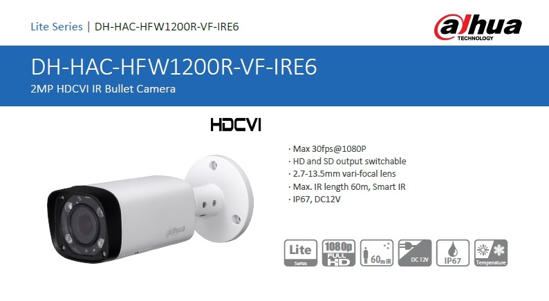 Dahua HAC-HFW1200R-VF-IRE6