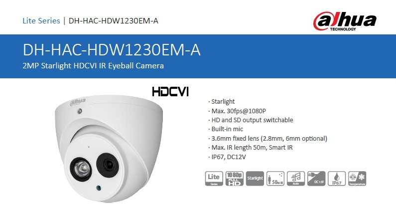 Dahua HAC-HDW1230EM-A