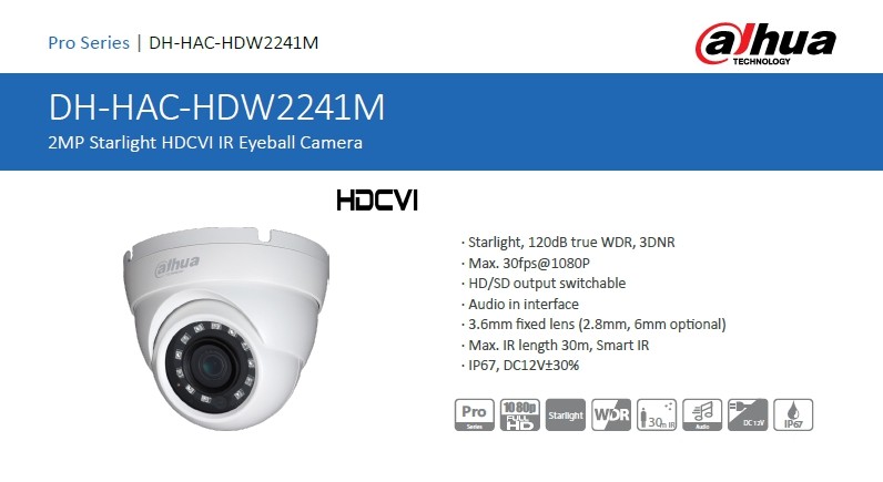 Dahua HAC-HDW2241M