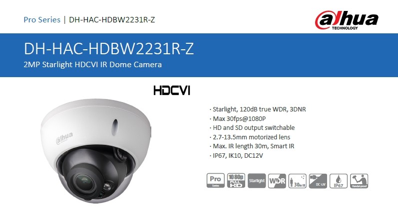 Dahua HAC-HDBW2231R-Z