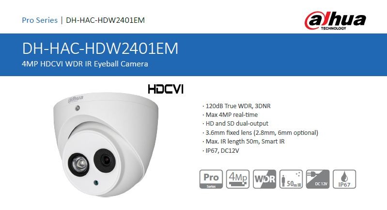 Dahua HAC-HDW2401EM