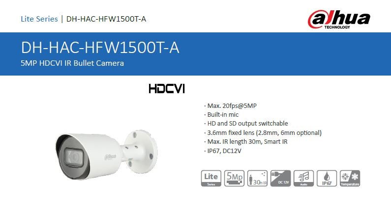 Dahua HAC-HFW1500T-A